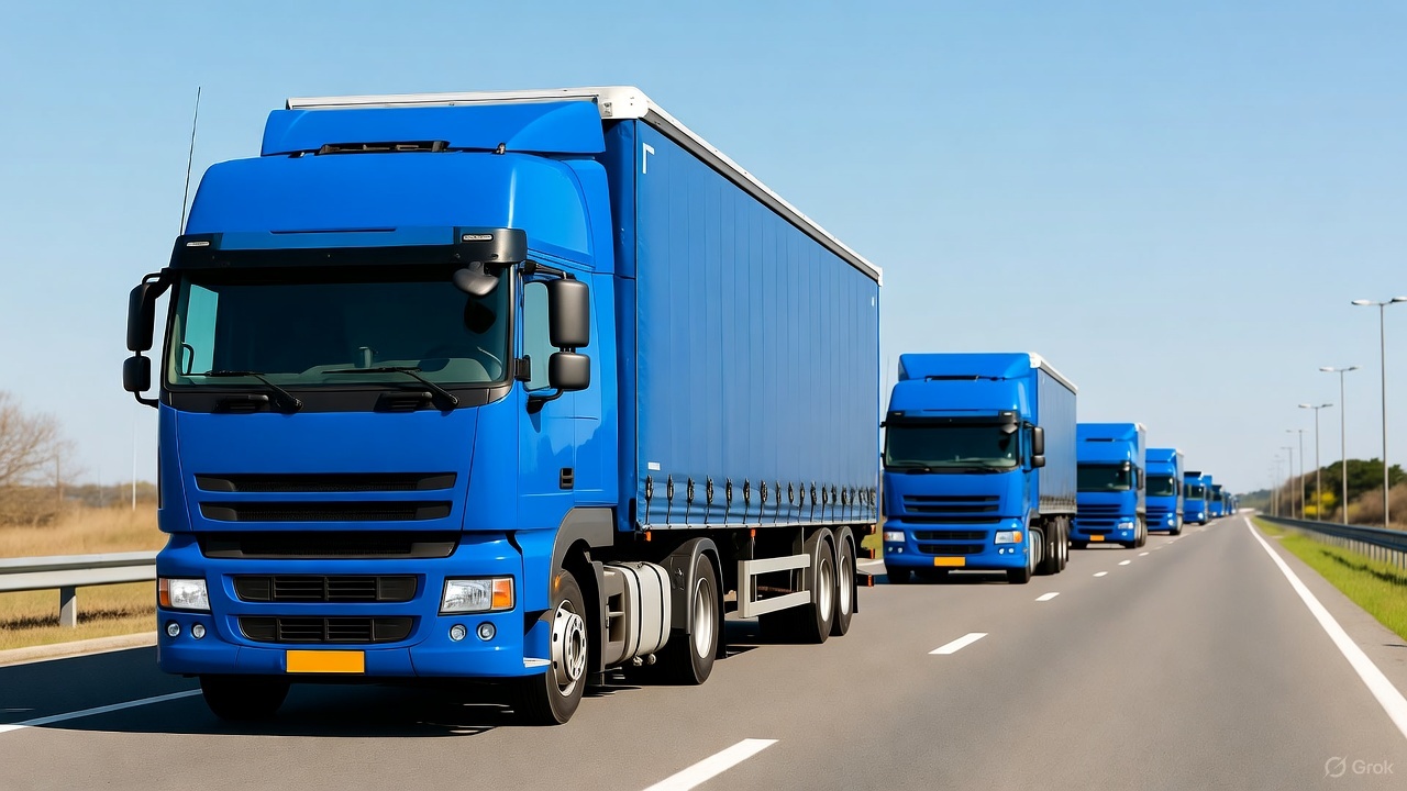 Cargo logistics truck