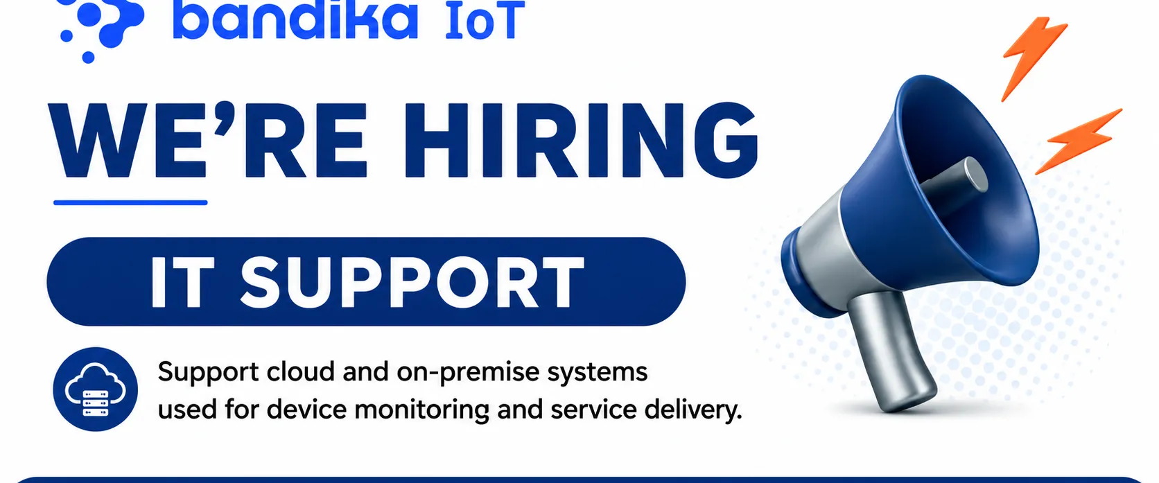 WE’RE HIRING IT SUPPORT
