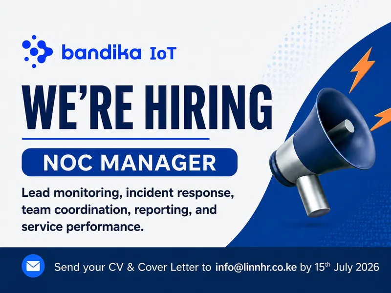 WE’RE HIRING NOC MANAGER