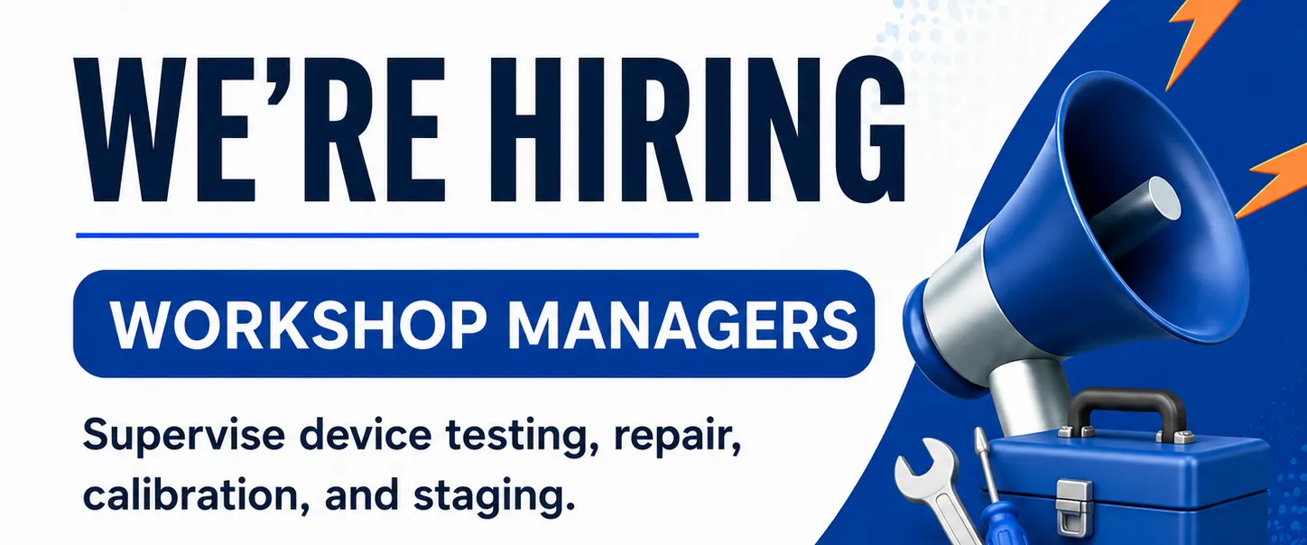 WE’RE HIRING WORKSHOP MANAGERS