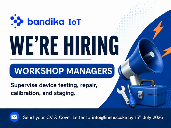 WE’RE HIRING WORKSHOP MANAGERS